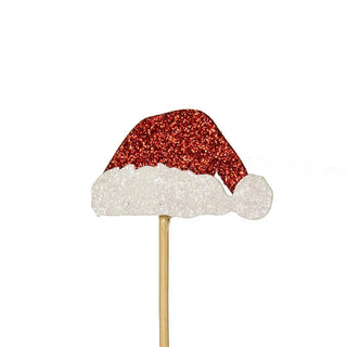 Glitter Santa Hat Toppers | Christmas Baking Supplies NZ