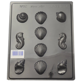 home style chocolate | sea  shell mould | mermaid party supplies