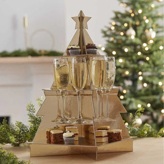 Ginger Ray | Christmas Tree Treat and Drinks Stand | Christmas Serveware NZ