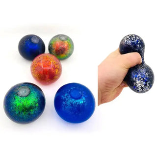 Unknown | galaxy glitter squeeze ball | Galaxy party supplies NZ