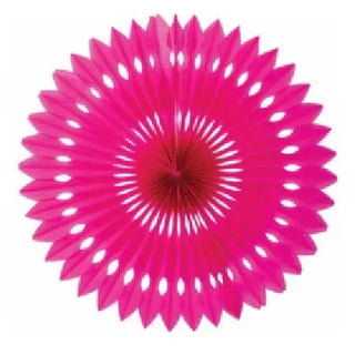 Five Star Hanging Fan 24cm - Magenta | Pink Party Theme & Supplies