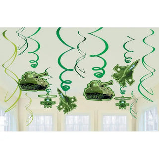 Army Swirl Decorations | Army Party Supplies