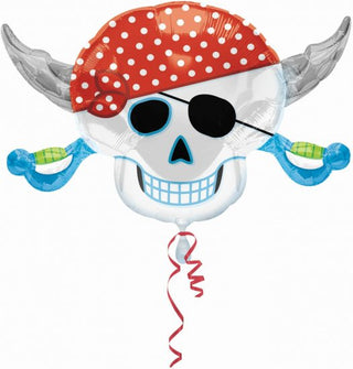 Pirate Skull SuperShape Foil Balloon