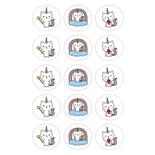 Kittycorn Edible Cupcake Images | Unicorn Party Supplies