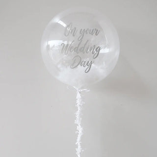 Personalised On Your Wedding Day Bubble Balloon