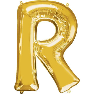 Anagram Gold Jumbo Letter Foil Balloon - R