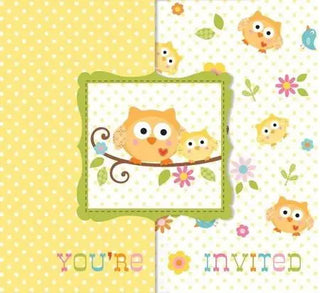 Owl Invitations | Owl Party Theme and Supplies | Baby Shower Supplies