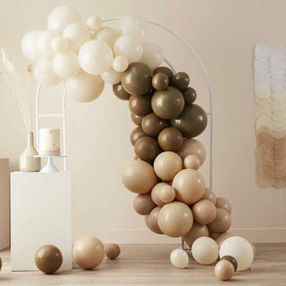 Ginger Ray | Nude & Brown Balloon Arch Kit | Neutral Party Supplies NZ