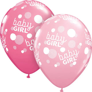 Baby Girl Dots Balloon | Girl Baby Shower Supplies