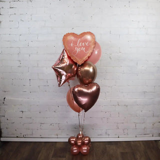 Anagram | rose gold i love you heart balloon | valentines day party supplies