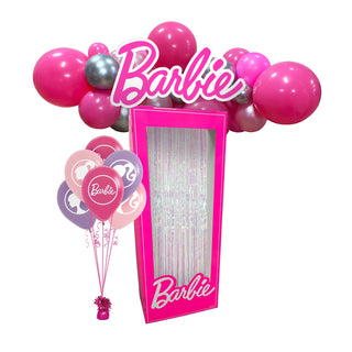 Barbie Backdrop | Barbie Party | Barbie Movie Party | Barbie Photo Background | Barbie Box | Barbie Balloons | Barbie Balloon Garland 