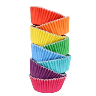 Rainbow Foil Baking Cups | Rainbow Party Supplies NZ