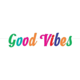 Good Vibes Banner | 70's Party Supplies