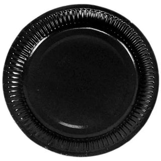 Party Choice | black lunch plates 20 pack | black party supplies