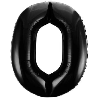 Giant Black Number 0 Balloon | Black Party Supplies