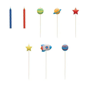 Amscan | blast off birthday candle set | blast off party supplies 