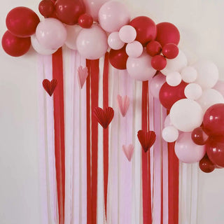Ginger Ray | Red & Pink Balloon Arch Party Backdrop | Valentines Decorations NZ