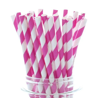 Bright Pink Straws | Pink Party Supplies