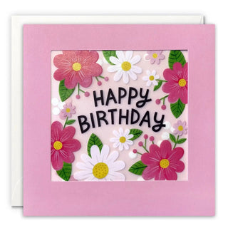 James Ellis | Happy Birthday Flowers Shakies Card | Floral Party Supplies NZ