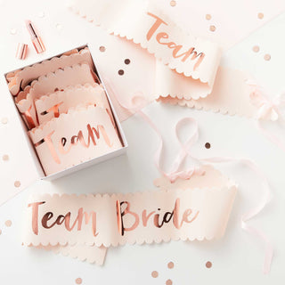 Ginger Ray Team Bride Sash | Ginger Ray Hen Party Sash | Bridal Shower Sash