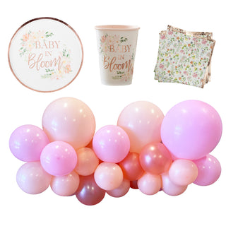 Ginger Ray Baby In Bloom Party Essentials - 33 Pc