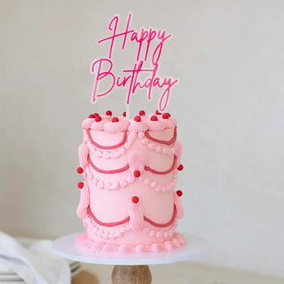 Pink cake | Pink cake topper