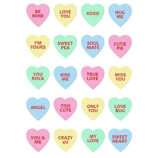 Conversation Hearts Edible Icons | Valentines Day Baking