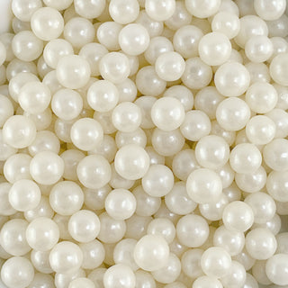 Edible Sugar Pearls | White Sprinkles