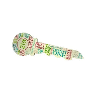 Colourful Jumbo 21st Key | 21st Birthday Party Supplies NZ