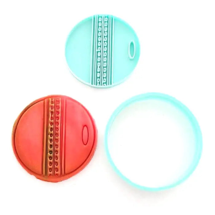 Cricket Ball Cookie Cutter & Embosser NZ Build a Birthday NZ