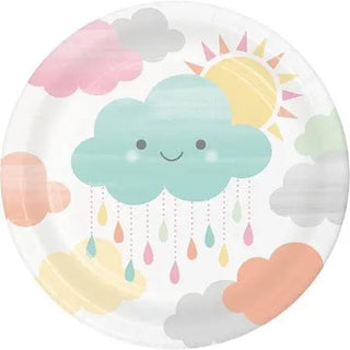Sunshine Baby Showers Plates | Baby Shower Supplies