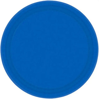 20 Pack Bright Royal Blue Plates - Dinner | Blue Party Theme & Supplies | Amscan