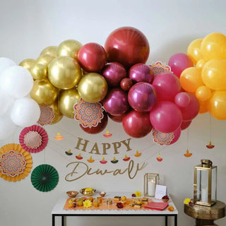 Ginger Ray | Diwali Balloon Arch Kit | Diwali Decorations NZ