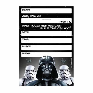Disney | Star Wars Darth Vader Invitations | Star Wars Party Theme & Supplies