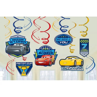 Disney Cars Hanging Swirl Decorations | Disney Cars Party Supplies NZ