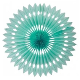 Five Star Hanging Fan 24cm - Mint Green | Gender Reveal Party Theme & Supplies