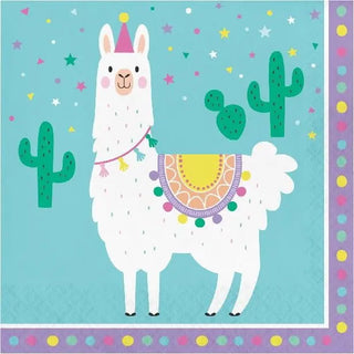 Amscan | Llama Party Napkins - Lunch | Llama Party Theme & Supplies