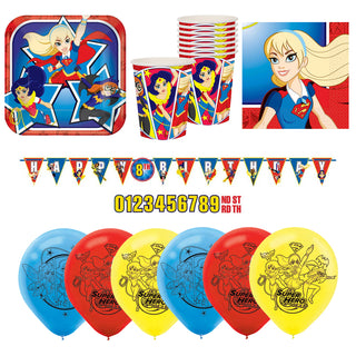 Super Hero Girls Party Essentials for 8 - SAVE 30%