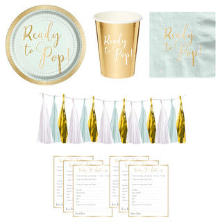 Ready to Pop Baby Shower Party Essentials - 41 Pieces - SAVE 20%