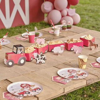 Ginger Ray | Tractor & Trailer Farm Party Treat Sandwich Stand | Farm Party Supplies NZ