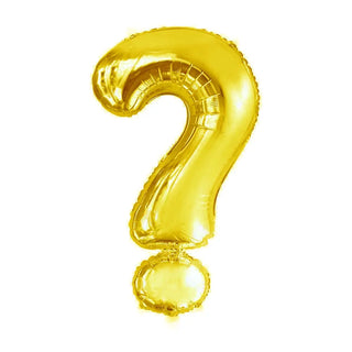 Giant Gold Question Mark Foil Balloon  | Quiz Party Theme & Supplies | Meteor