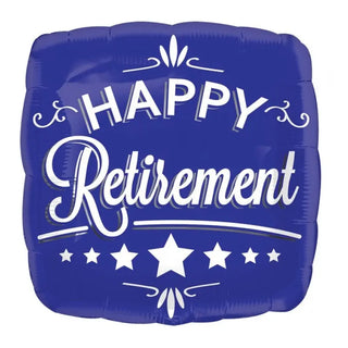 Happy Retirement Square Foil Balloon | Retirement Party Theme & Supplies | Anagram