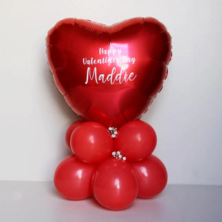 Personalised Valentines Floral Mini Balloon Sculpture