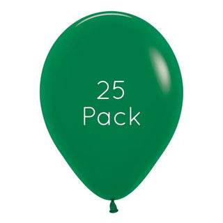 Forest Green Balloons - 25 Pkt
