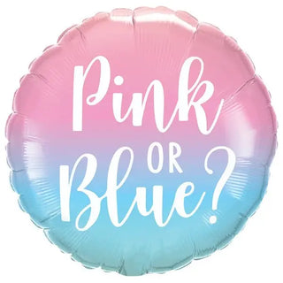 Gender Reveal Ombre Foil Balloon | Gender Reveal Party Supplies NZ