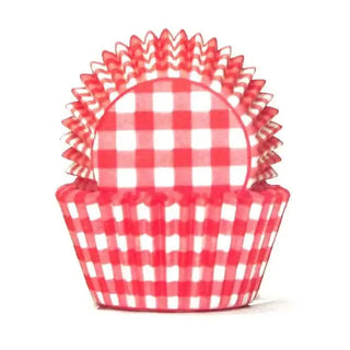 Red Gingham Cupcake Papers | Farm Party Supplies NZ