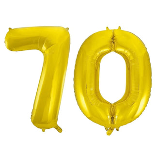 Meteor | Giant gold 70 balloon | 70th party supplies