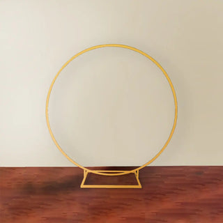 Gold Round Hoop Frame Backdrop Hire