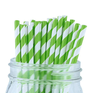 Green Paper Straws | Green Party Supplies