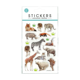 Wild Animal Puffy Stickers | Wild Animal Party Supplies